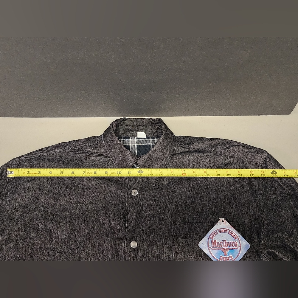Vintage Men's Marlboro Reversible Jacket Shirt Size XL - Picture 11 of 13